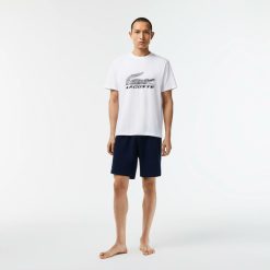 Sous-Vetements & Vetements D'Interieur | LACOSTE Ensemble De Pyjama Short Homme Lacoste En Coton Stretch