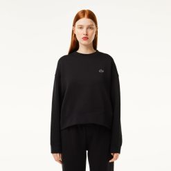 Sweatshirts | LACOSTE Sweatshirt Jogger Femme Lacoste Imprime Au Dos