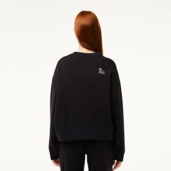 Sweatshirts | LACOSTE Sweatshirt Jogger Femme Lacoste Imprime Au Dos