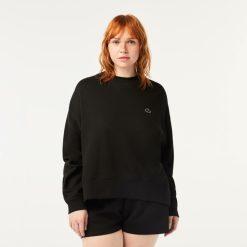 Sweatshirts | LACOSTE Sweatshirt Jogger Femme Lacoste Imprime Au Dos