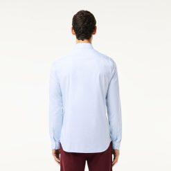 Chemises | LACOSTE Chemise Slim Fit Unie En Coton Premium