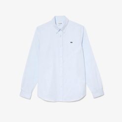 Chemises | LACOSTE Chemise Slim Fit Unie En Coton Premium