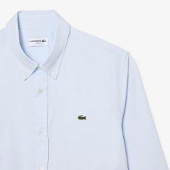 Chemises | LACOSTE Chemise Slim Fit Unie En Coton Premium