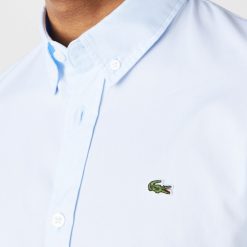 Chemises | LACOSTE Chemise Slim Fit Unie En Coton Premium