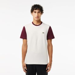 T-Shirts | LACOSTE T-Shirt Color-Block Regular Fit En Jersey