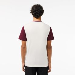 T-Shirts | LACOSTE T-Shirt Color-Block Regular Fit En Jersey