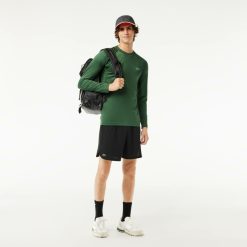 Vetements De Sport | LACOSTE T-Shirt Sport Manches Longues En Jersey Extensible