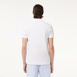 Polos | LACOSTE Polo Slim Fit Coton Stretch Pique Crocodile Gris