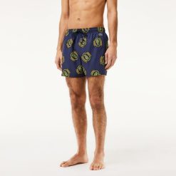 Maillots De Bain | LACOSTE Short De Bain Court Imprime