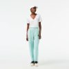 Pantalons & Shorts | LACOSTE Pantalon De Survetement Femme En Molleton