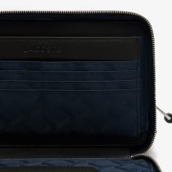 Portefeuilles & Petite Maroquinerie | LACOSTE Trousse Zippee Chantaco En Cuir Pique Uni