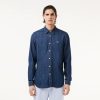 Chemises | LACOSTE Chemise Homme Lacoste Regular Fit En Denim De Coton Biologique