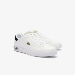 Sneakers | LACOSTE Sneakers Powercourt Homme Cuir A Languette Siglee