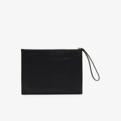 Portefeuilles & Petite Maroquinerie | LACOSTE Pochette Zippee Unie Anna En Toile Piquee