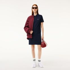 Robes & Jupes | LACOSTE Robe Polo Femme Lacoste En Petit Pique Souple