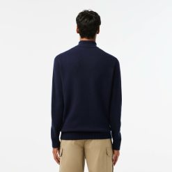 Pullovers | LACOSTE Pull Camionneur En Laine Unie