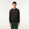 Pullovers | LACOSTE Pull A Col Rond En Laine Merinos Unie