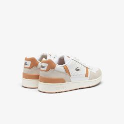 Sneakers | LACOSTE Sneakers T-Clip Homme En Cuir Contraste