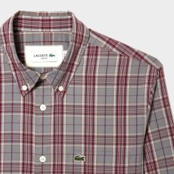 Chemises | LACOSTE Chemise Stretch Avec Imprime A Carreaux