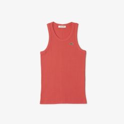 T-Shirts | LACOSTE Debardeur Femme Lacoste Slim Fit En Coton Biologique