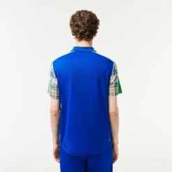 Vetements De Sport | LACOSTE Polo Color-Block Homme Lacoste Tennis A Carreaux