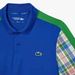 Vetements De Sport | LACOSTE Polo Color-Block Homme Lacoste Tennis A Carreaux