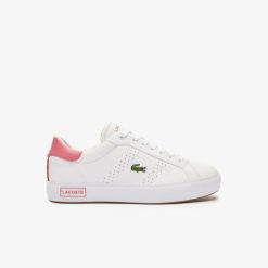 Sneakers | LACOSTE Sneakers Powercourt 2.0 Femme En Cuir Contraste