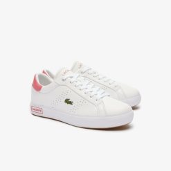 Sneakers | LACOSTE Sneakers Powercourt 2.0 Femme En Cuir Contraste