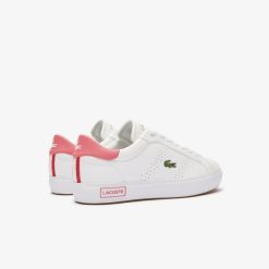 Sneakers | LACOSTE Sneakers Powercourt 2.0 Femme En Cuir Contraste