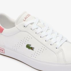 Sneakers | LACOSTE Sneakers Powercourt 2.0 Femme En Cuir Contraste