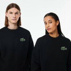 Survetements | LACOSTE Sweatshirt Jogger Unie Lacoste Loose Fit Avec Badge Crocodile