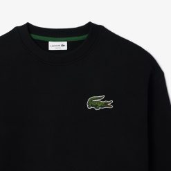 Survetements | LACOSTE Sweatshirt Jogger Unie Lacoste Loose Fit Avec Badge Crocodile