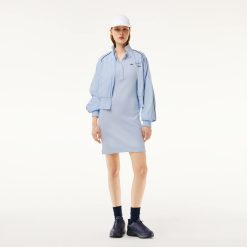 Robes & Jupes | LACOSTE Robe Slim Fit Manches Courtes En Coton Cotele