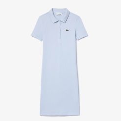 Robes & Jupes | LACOSTE Robe Slim Fit Manches Courtes En Coton Cotele