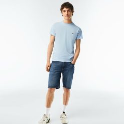 Pantalons & Shorts | LACOSTE Bermuda Slim Fit En Denim