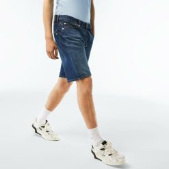 Pantalons & Shorts | LACOSTE Bermuda Slim Fit En Denim