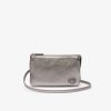 Sacs A Bandouliere | LACOSTE Pochette Double Origin Croc En Cuir