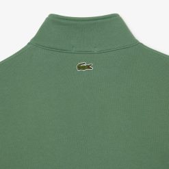 Sweatshirts | LACOSTE Sweatshirt Jogger Unie Col Montant Zippe En Coton Biologique