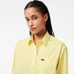 Chemises & Hauts | LACOSTE Chemise Oversize Fit En Popeline De Coton