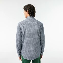 Chemises | LACOSTE Chemise A Carreaux En Flanelle De Coton