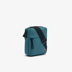 Sacs A Bandouliere | LACOSTE Sacoche Zippee Unie Lacoste Avec Poche Sur Le Devant