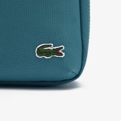 Sacs A Bandouliere | LACOSTE Sacoche Zippee Unie Lacoste Avec Poche Sur Le Devant