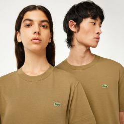 T-Shirts | LACOSTE T-Shirt A Col Rond Unie En Coton Biologique Uni