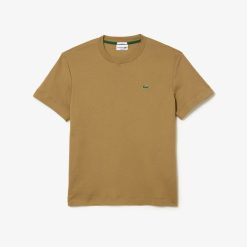 T-Shirts | LACOSTE T-Shirt A Col Rond Unie En Coton Biologique Uni