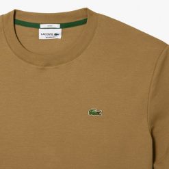 T-Shirts | LACOSTE T-Shirt A Col Rond Unie En Coton Biologique Uni