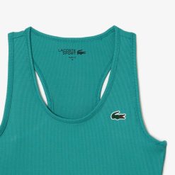 Vetements De Sport | LACOSTE Debardeur Femme Lacoste Sport Slim Fit En Maille Cotelee