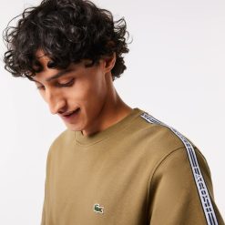 Sweatshirts | LACOSTE Sweatshirt Jogger Homme Classic Fit Avec Bandes Siglees En Molleton