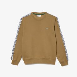 Sweatshirts | LACOSTE Sweatshirt Jogger Homme Classic Fit Avec Bandes Siglees En Molleton