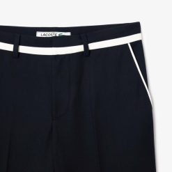 Pantalons & Shorts | LACOSTE Pantalon De Costume En Twill Premium Avec Badge