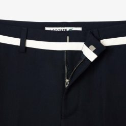 Pantalons & Shorts | LACOSTE Pantalon De Costume En Twill Premium Avec Badge